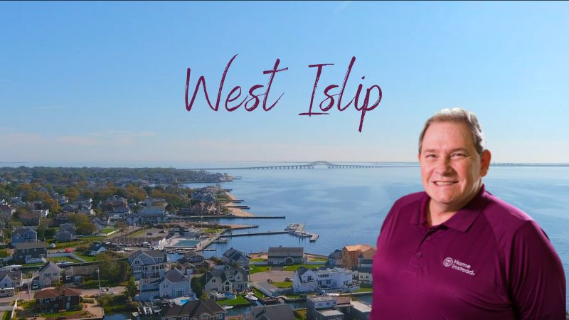 Home Instead caregiver with West Islip, New York in the background