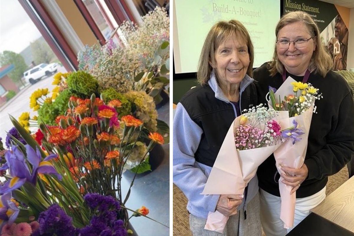 Home Instead Build Your Own Bouquet Bar in Lincoln, NE