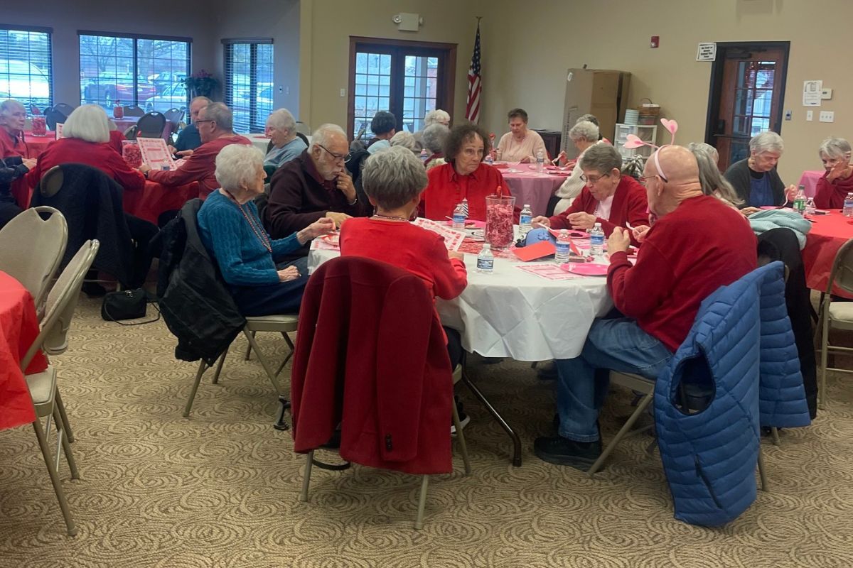 Home Instead Valentine’s Day Party for Seniors in North Indianapolis, IN