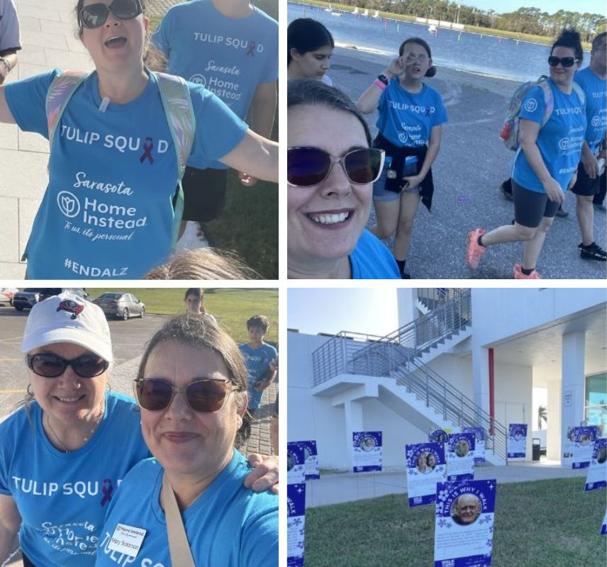 Home Instead Walks to End Alzheimer’s in Sarasota, FL collage