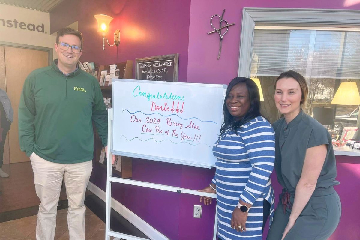 Home Instead of Gastonia Awards Doris as the 2024 Care Pro of the Year