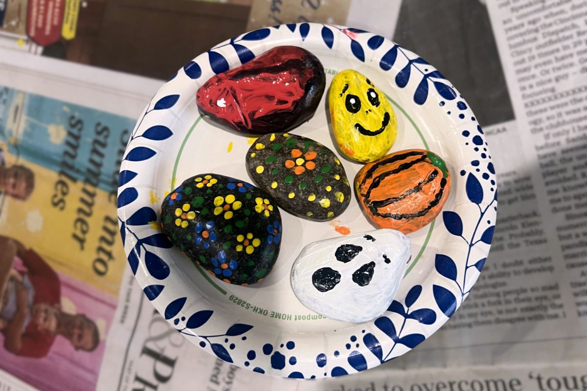 Home Instead of Newburgh Hosts Rock Painting