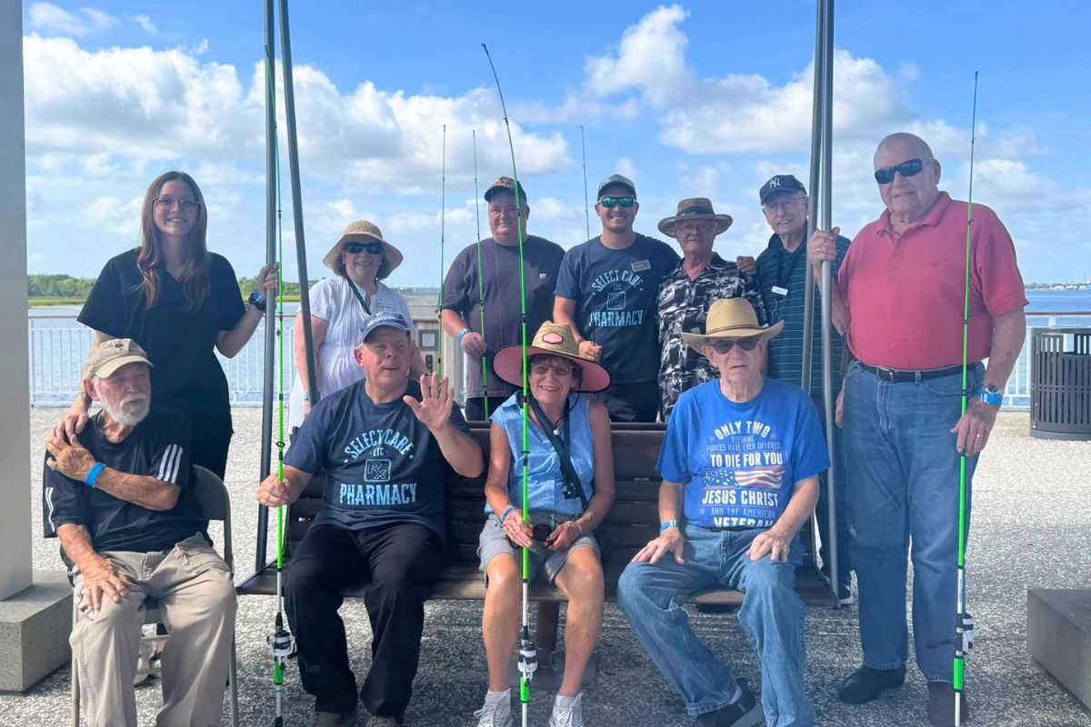 Home Instead Has a Reel Good Time Fishing with Seniors in Summerville, SC