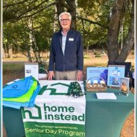 home instead booth at walks for health event in braintree