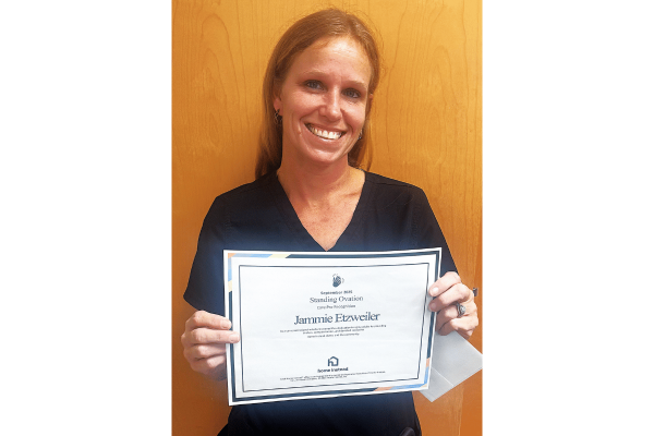 Home Instead Clearwater September 2025 Care Pro of the Month Jammie Etzweiler