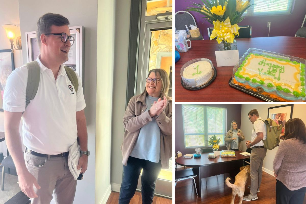 Home Instead Owners Celebrate One Year of Service in Gastonia, NC collage