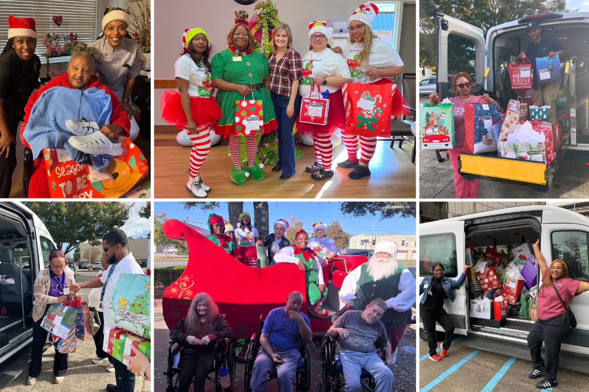 Home Instead Asks for Support with Be a Santa to a Senior in Metairie, LA collage