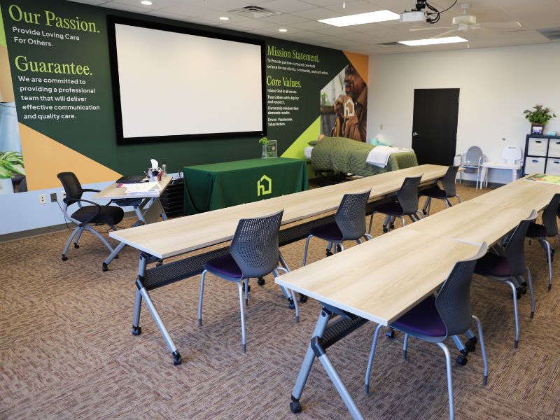 home instead lincoln ne training room