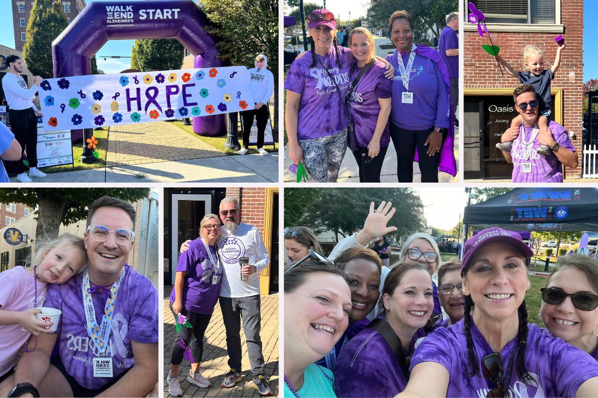 The Home Instead Memory Keepers Step Closer to a Cure at the 2024 Walk to End Alzheimer's collage