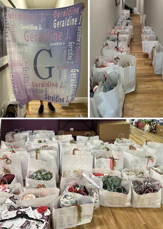 Home Instead Spreads Holiday Cheer with Be a Santa to a Senior in Bradenton, FL collage