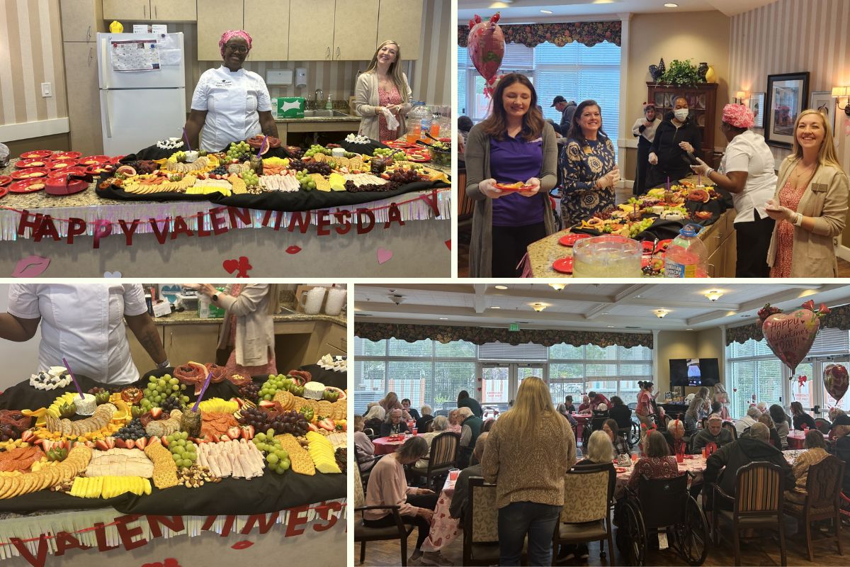 Home Instead Joins Ashley Gardens' Valentine’s Bingo in West Ashley, SC collage