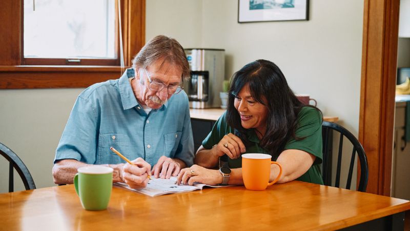 Home Instead caregiver with senior client