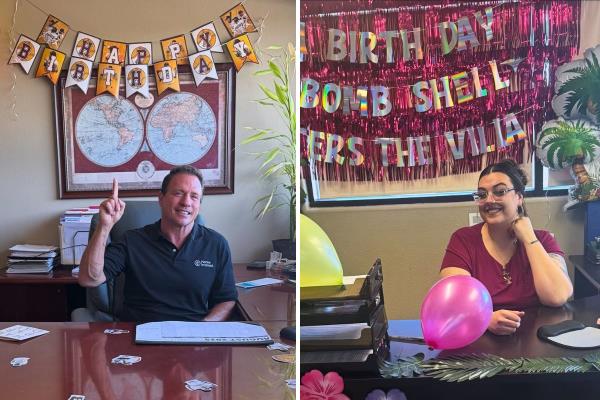 Celebrating Two Special Birthdays at Home Instead of Palm Desert, CA