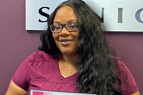 Tyeisha Pearson-Oliver July 2022 Care Professional of the Month