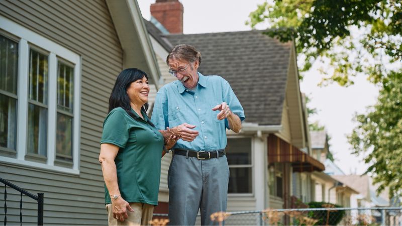 Home Instead caregiver with senior client in North Sarasota, FL