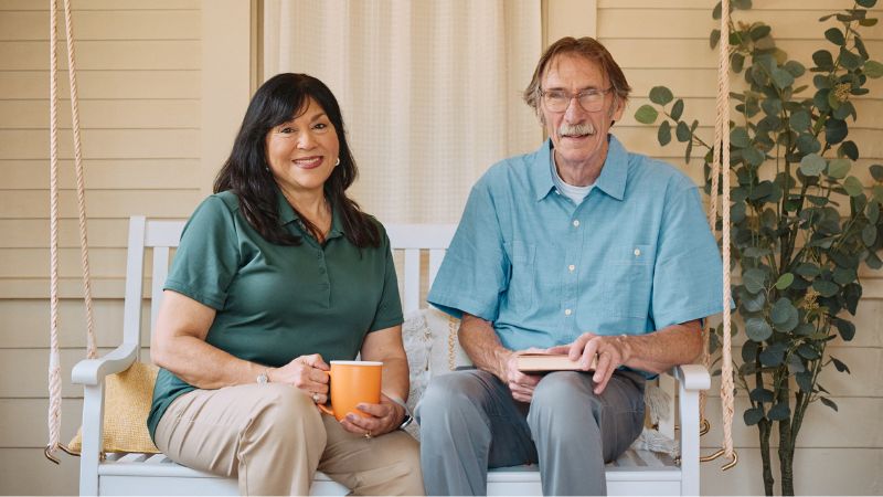 Home Instead caregiver with senior client in Tifton, GA