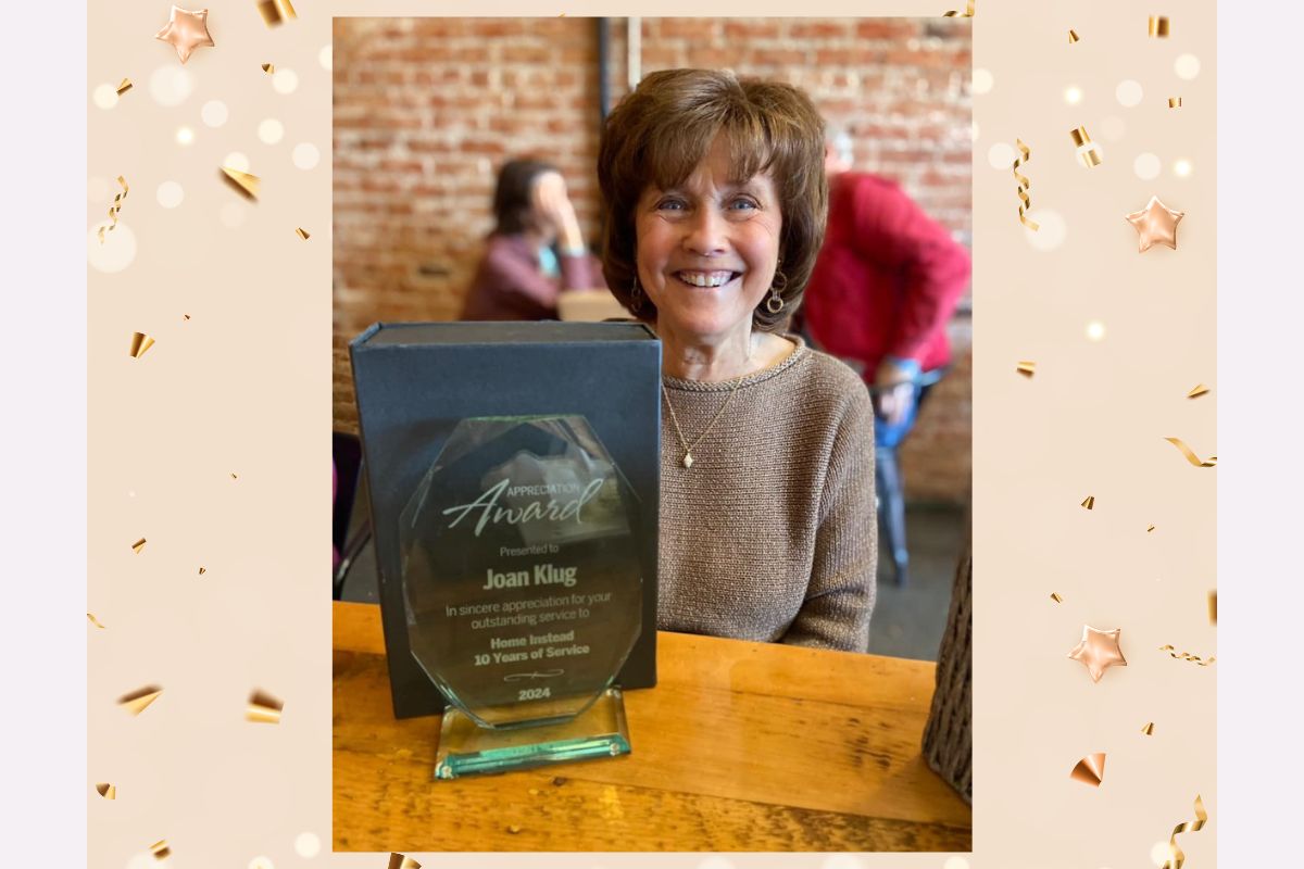 Honoring Joan's 10-Year Anniversary at Home Instead of Norfolk, NE
