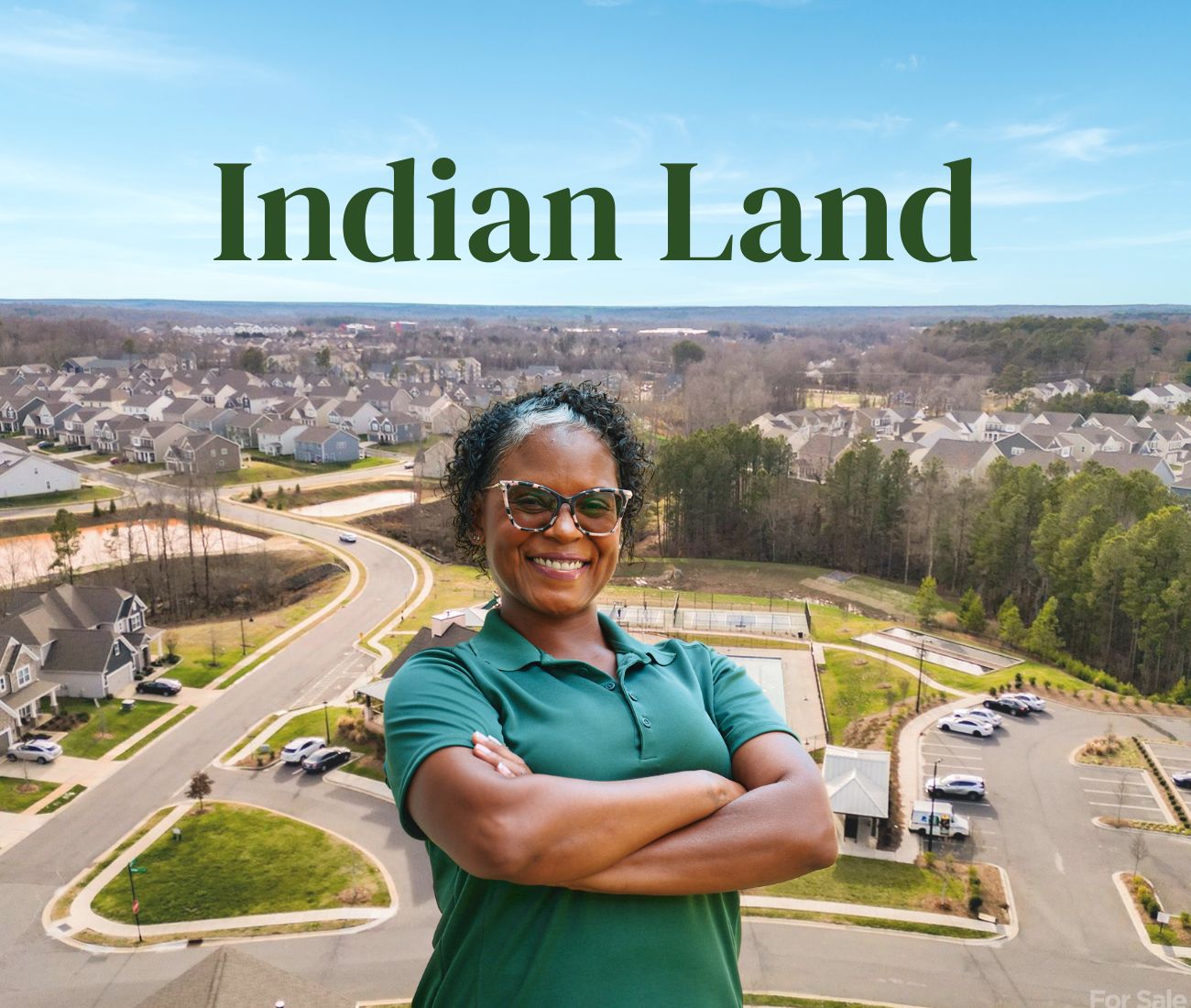 Home Instead caregiver with Indian Land, South Carolina in the background