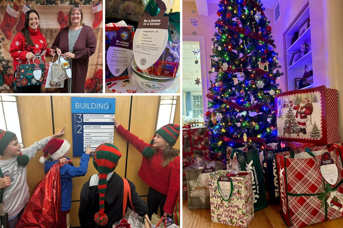 Home Instead's Be a Santa to a Senior Spreads Holiday Cheer Throughout Norwell, MA collage