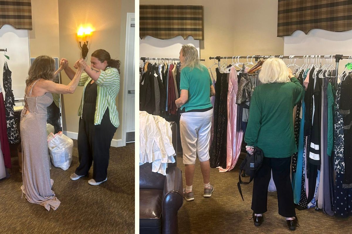 Home Instead Supports 'Senior' Prom Dress Day in West Ashley, SC collage