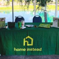 home instead booth at job fair