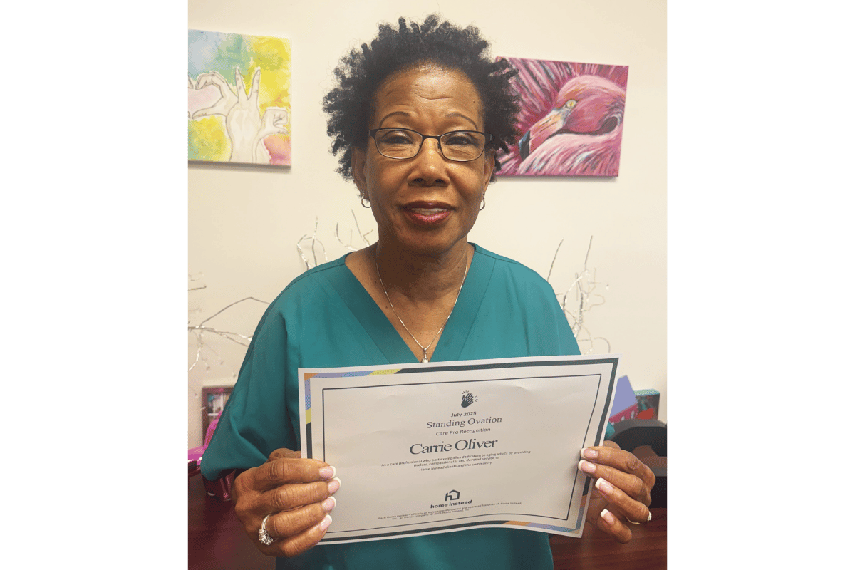 July Care Pro of the Month Carrie Oliver