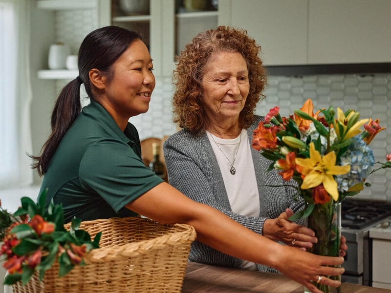 carepro woman boquet